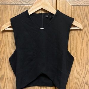 Zara black crop top